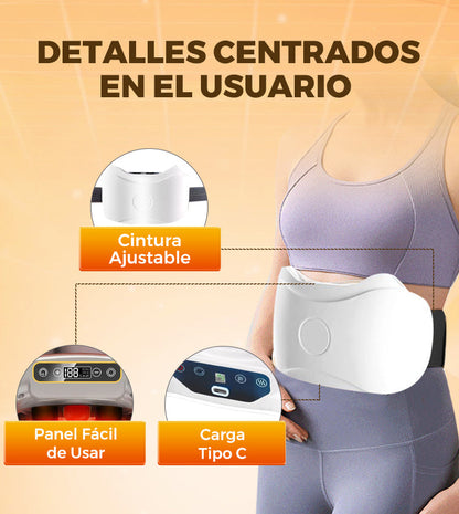 Masajeador Abdominal Eléctrico Inalámbrico – Quema Grasa, Reduce Hinchazón y Activa la Digestión Natural